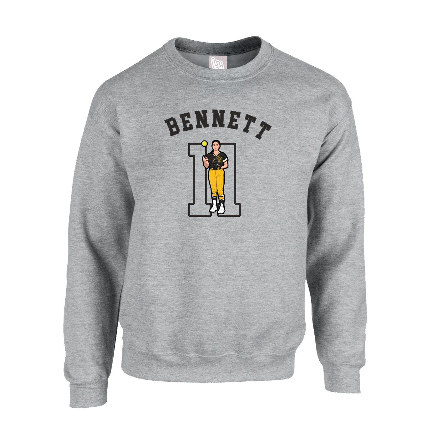 Fleece Crew — Shirsey Arch in Grey