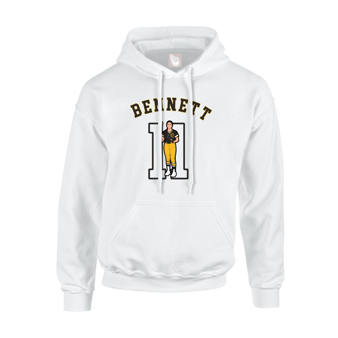 Youth Hoodie — Shirsey Arch in White