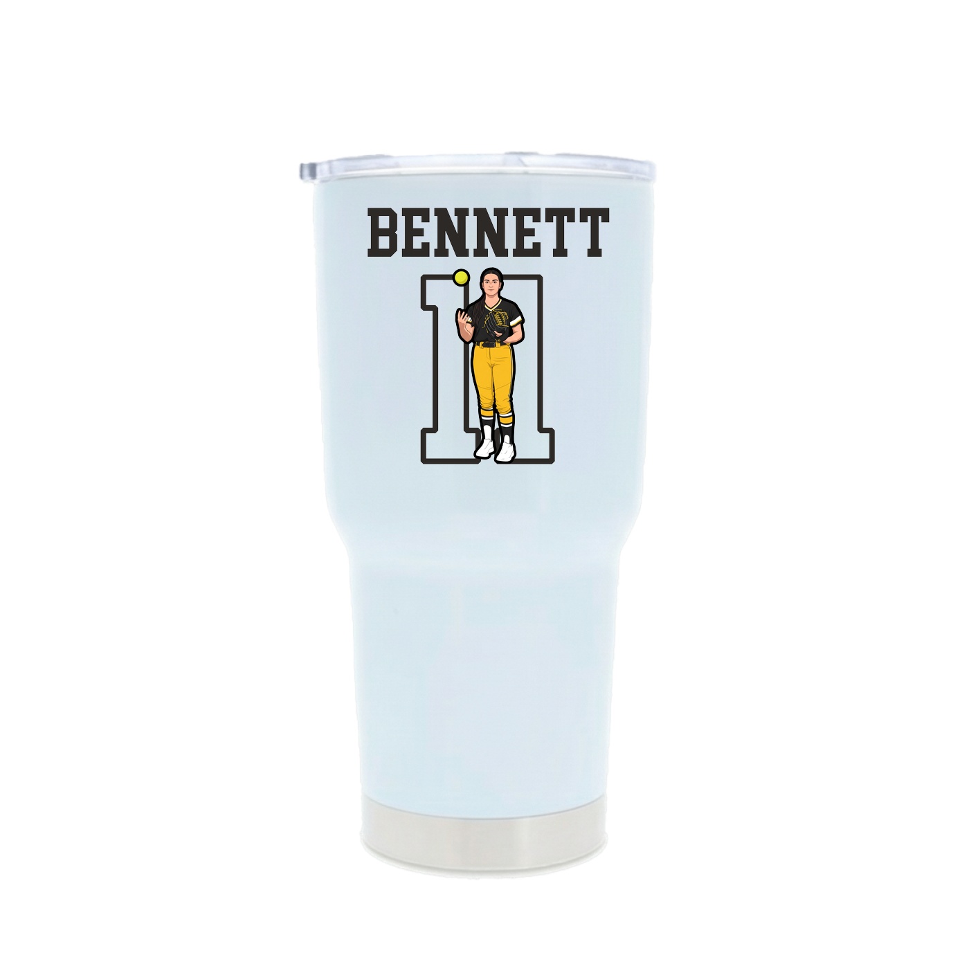 30oz Stainless Steel Tumbler — Shirsey in White