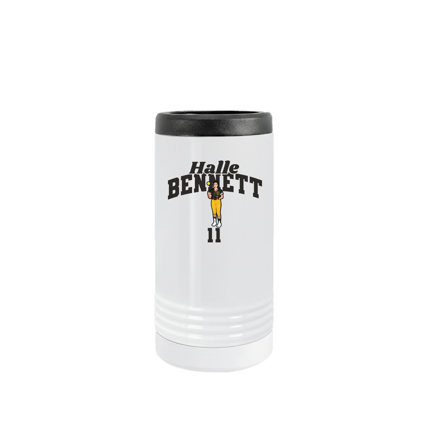 Slim Beverage Holder — Signature Arch in White