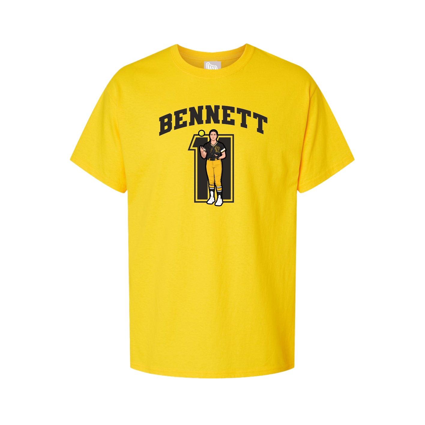 Youth Tee — Number in Gold