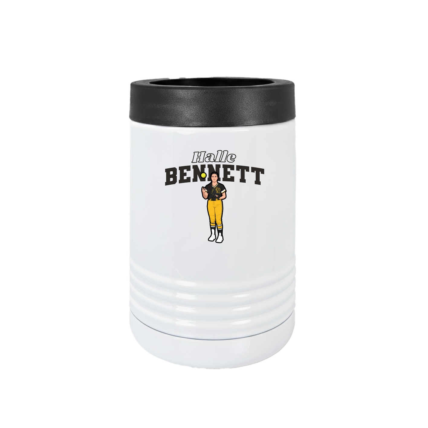 Beverage Holder — Name Arch in White
