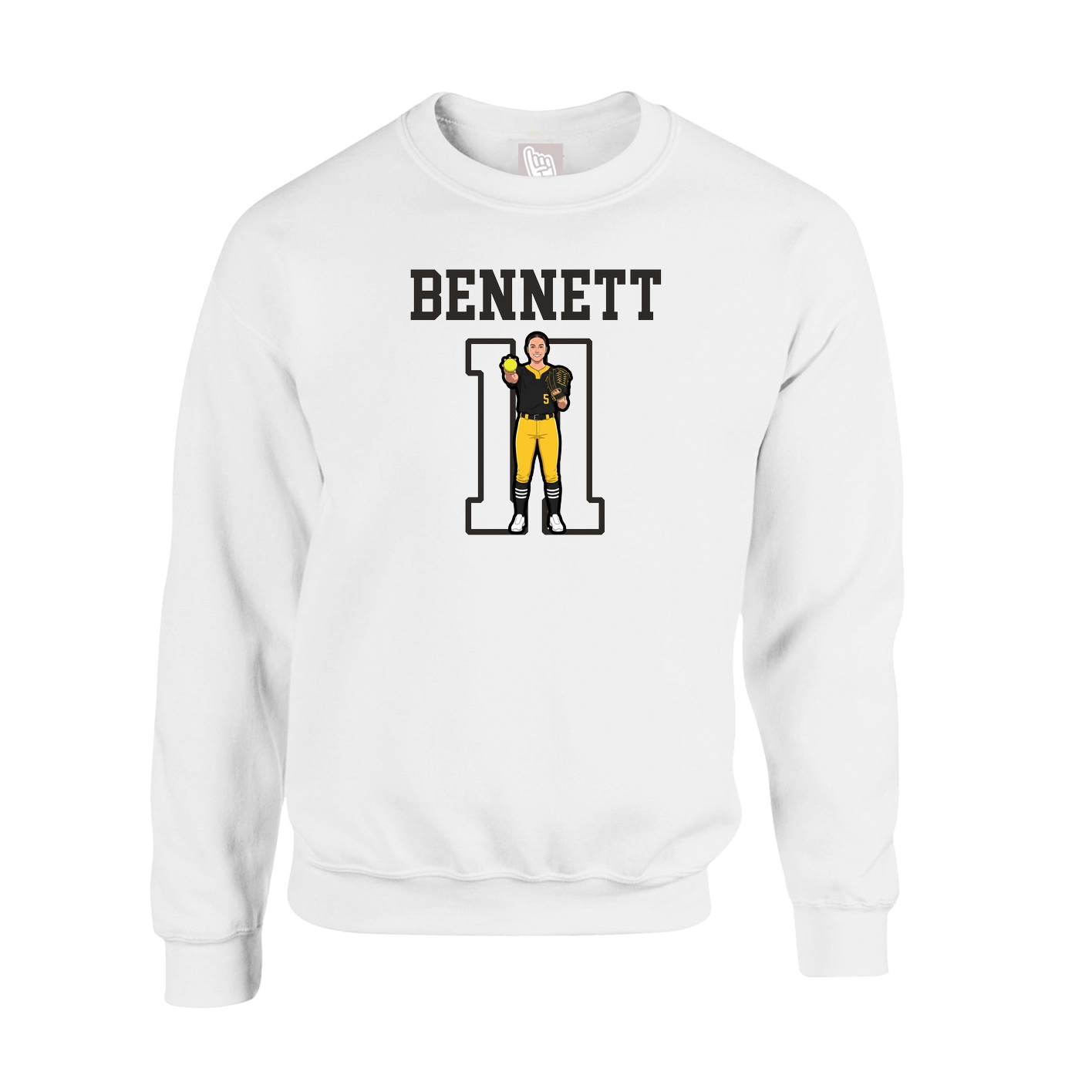 Fleece Crew — Shirsey in White