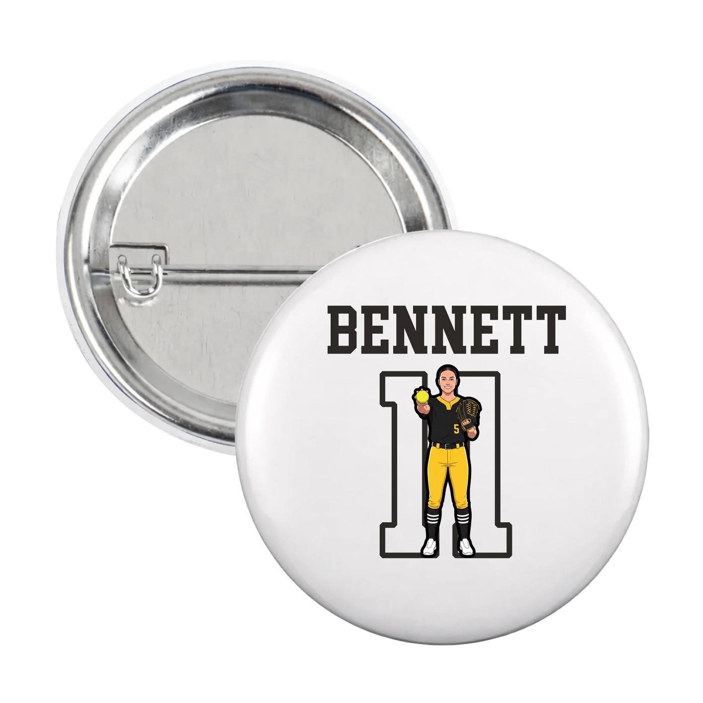 Game Day Button — Shirsey in White