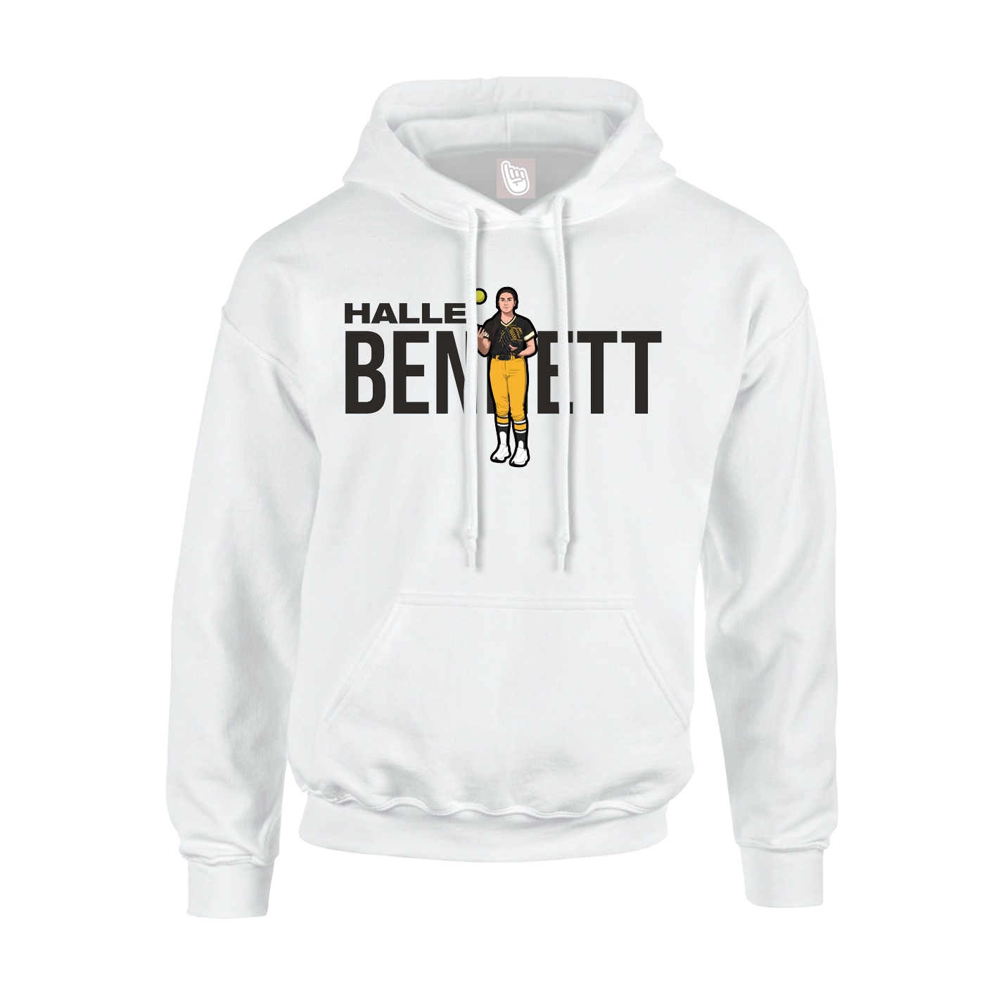 Hoodie — Player Name in White