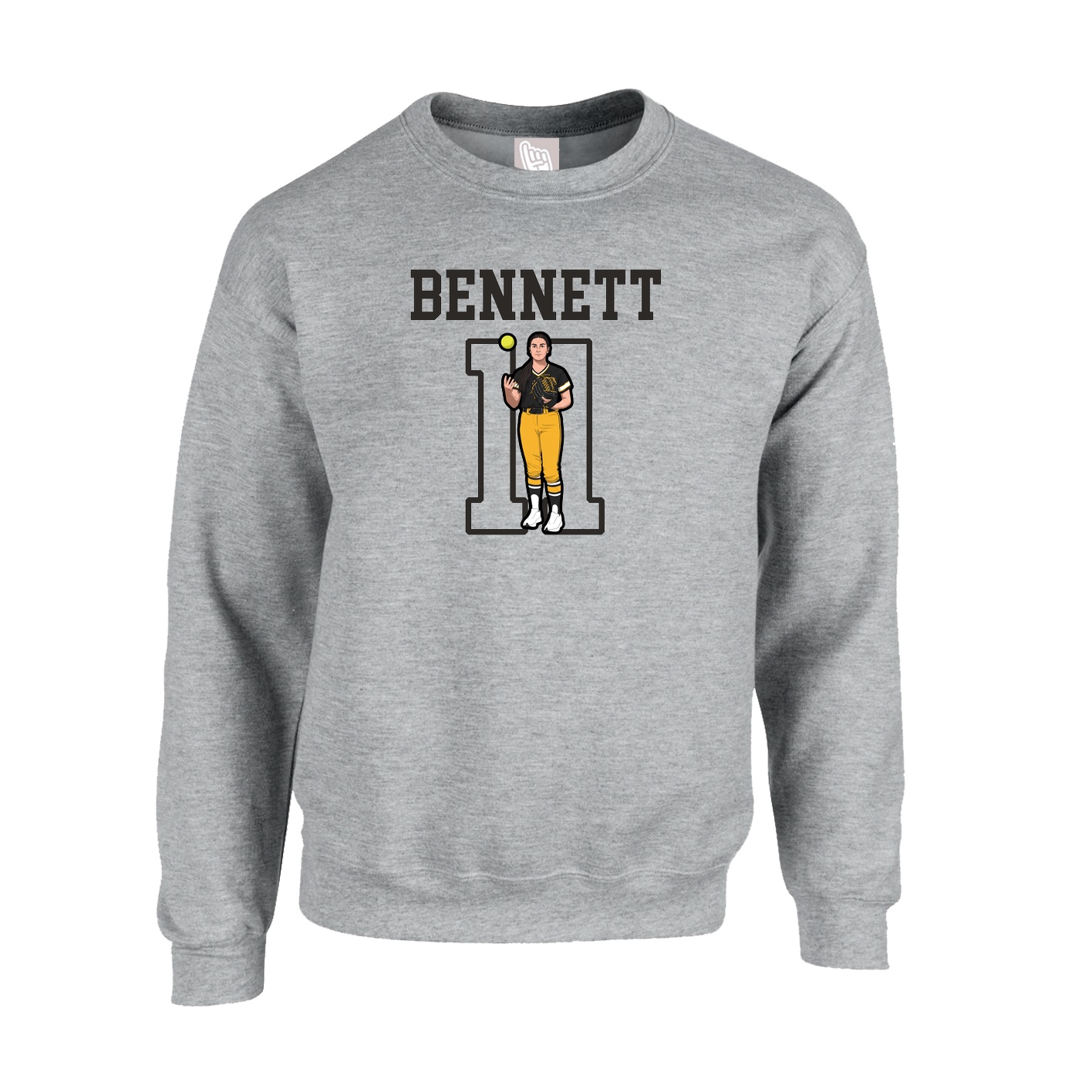Fleece Crew — Shirsey in Grey