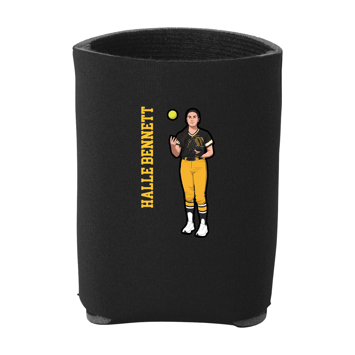Can Holder — Name Vertical in Black