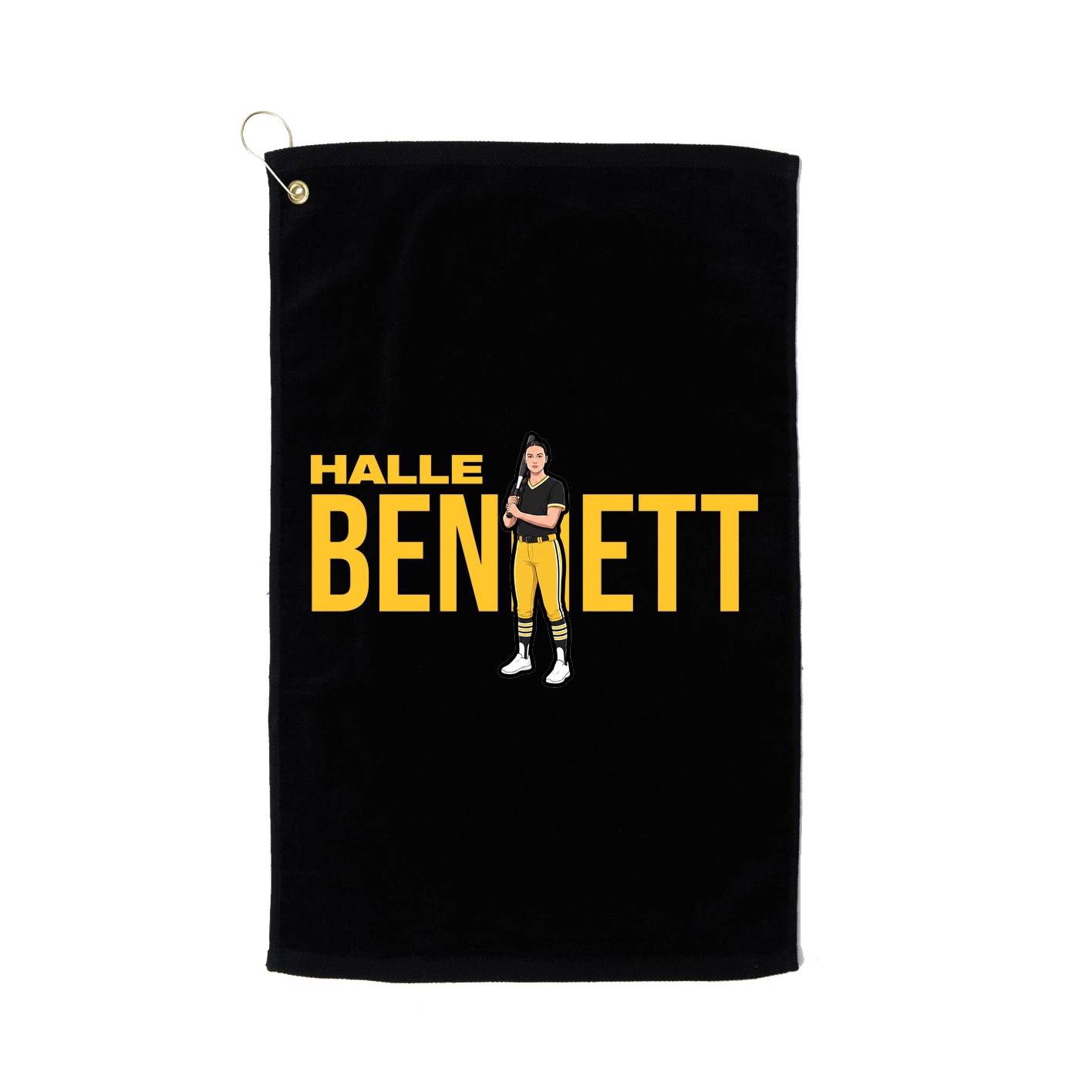 Golf Towel — Player Name in Black