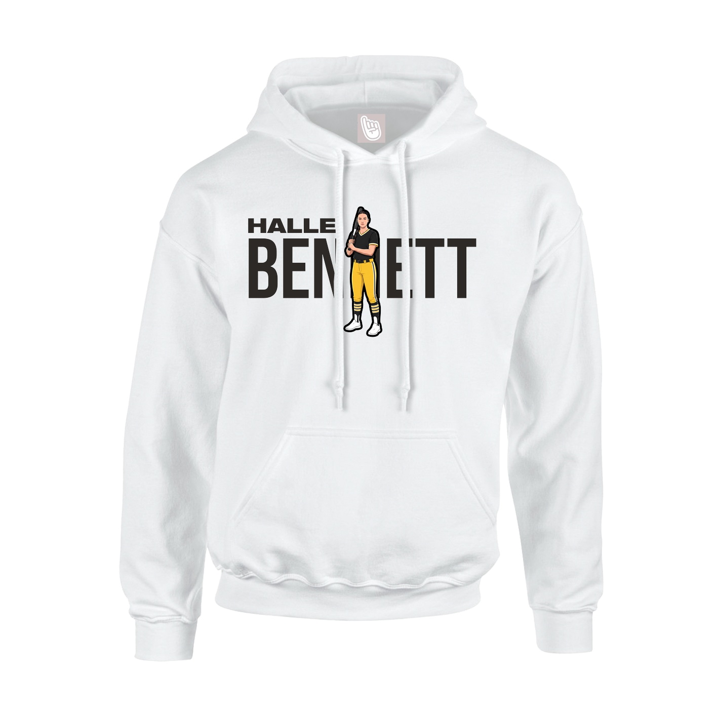 Hoodie — Player Name in White