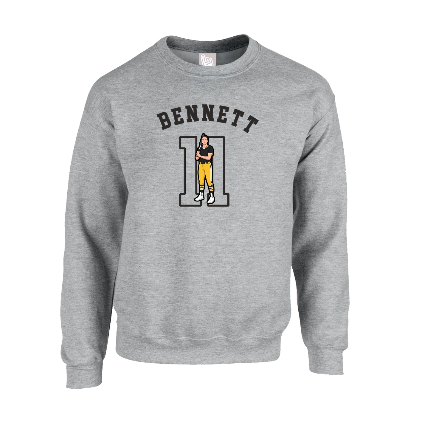 Fleece Crew — Shirsey Arch in Grey