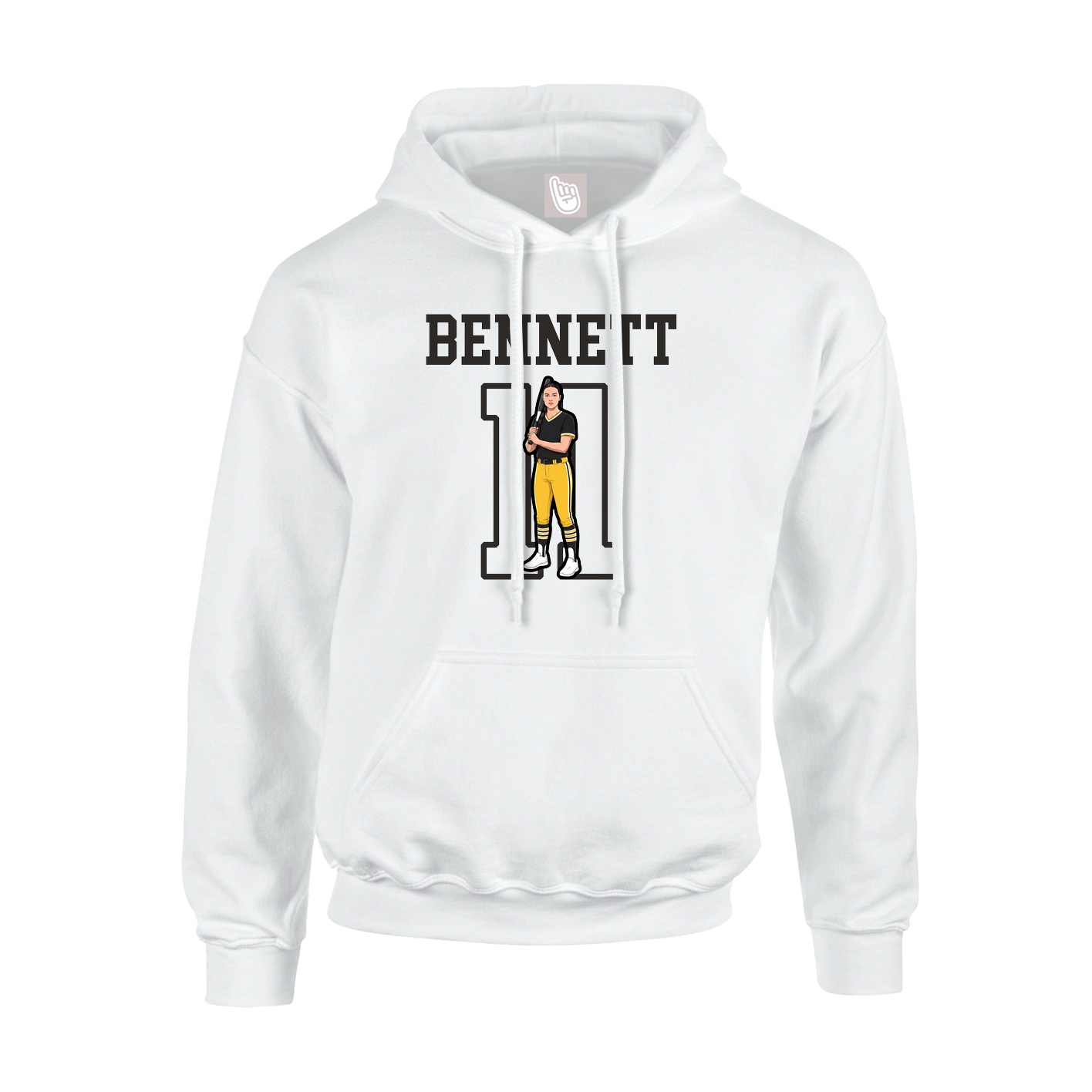 Hoodie — Shirsey in White