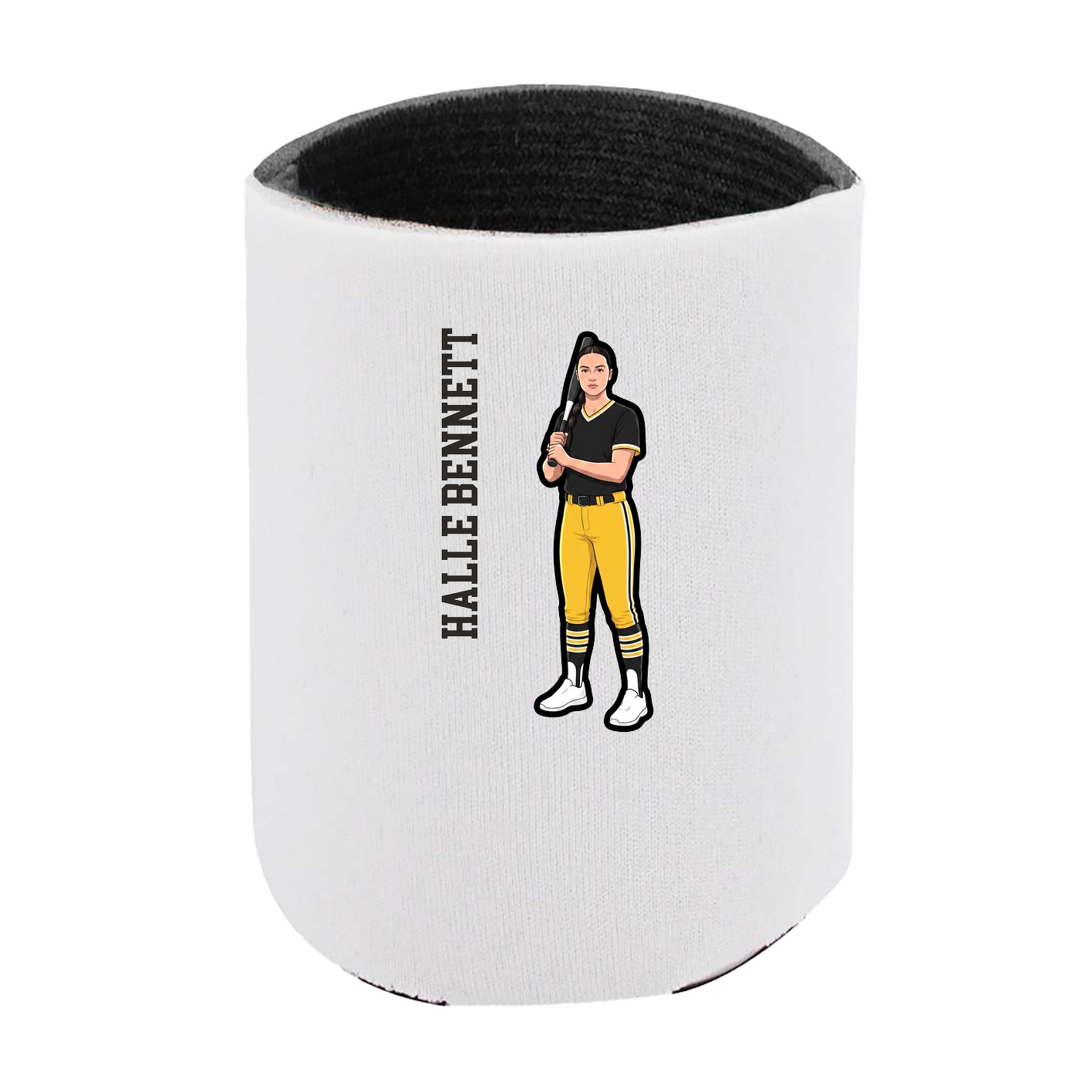 Can Holder — Name Vertical in White