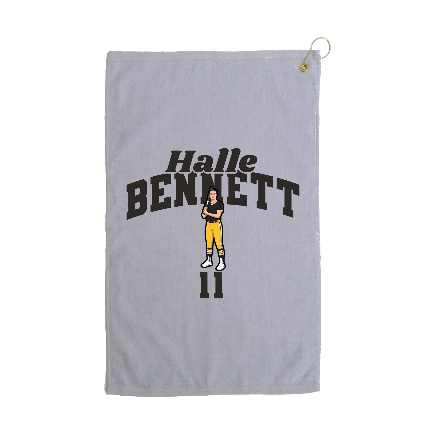 Golf Towel — Signature Arch in Grey