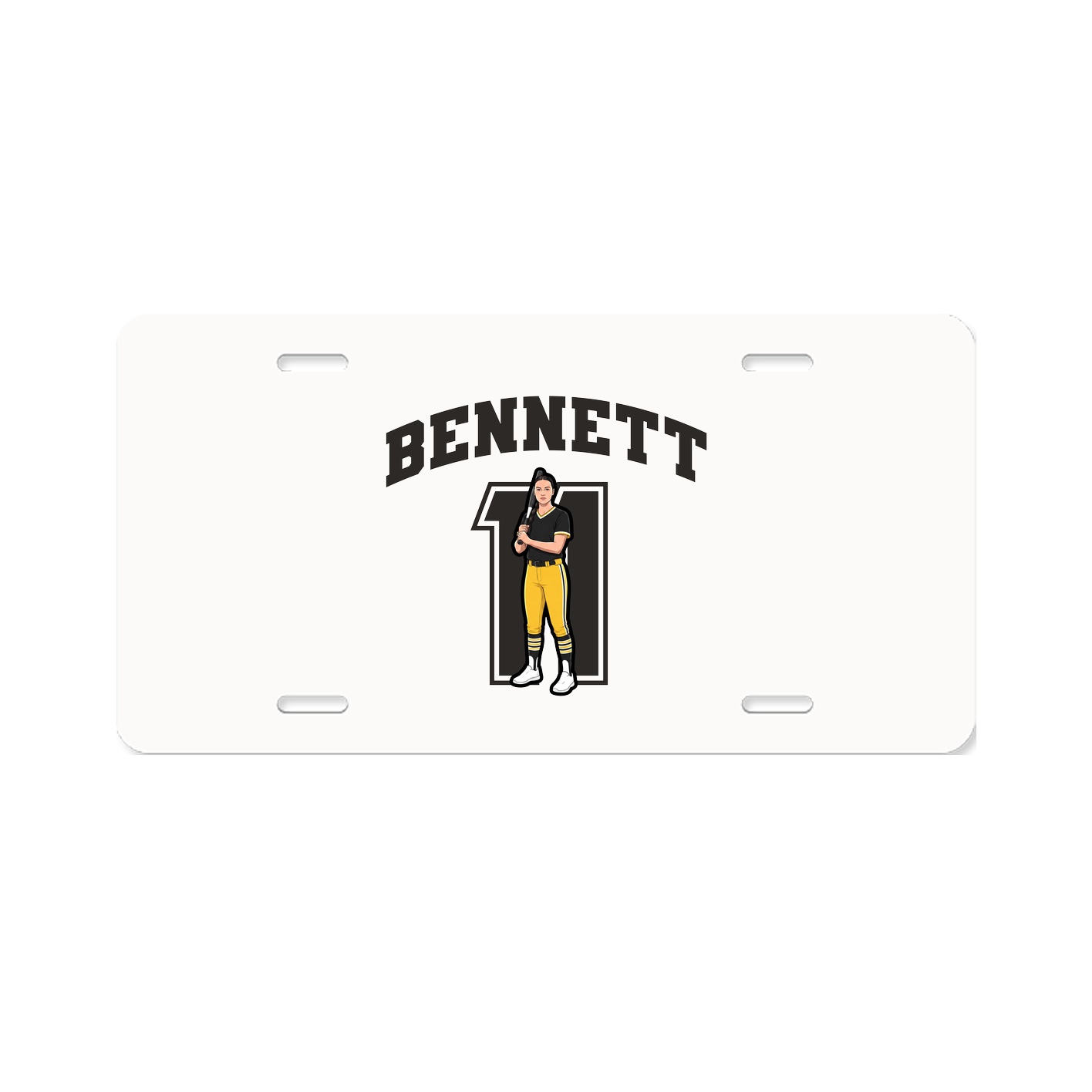 License Plate — Number in Classic