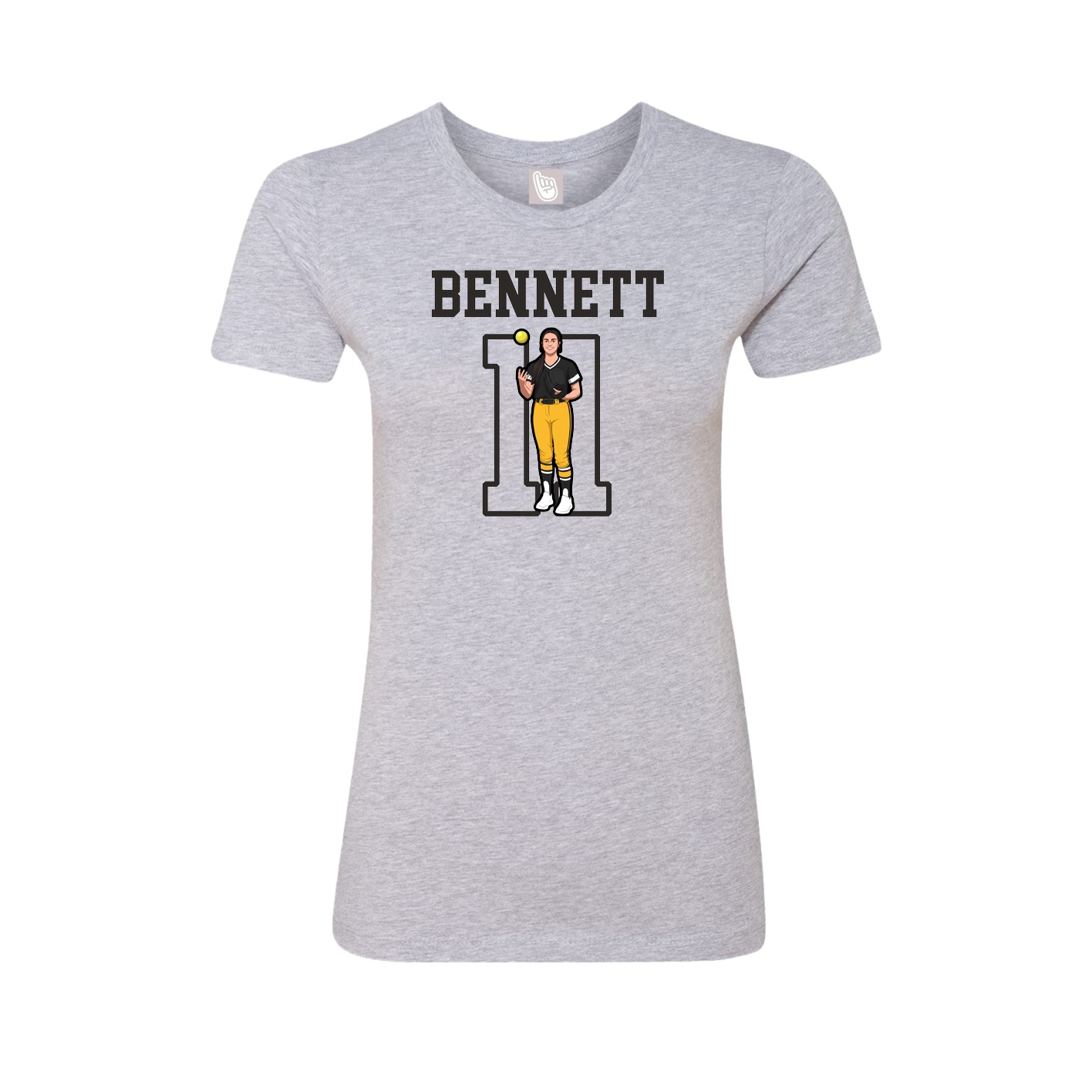 Fitted Women's Tee — Shirsey in Grey