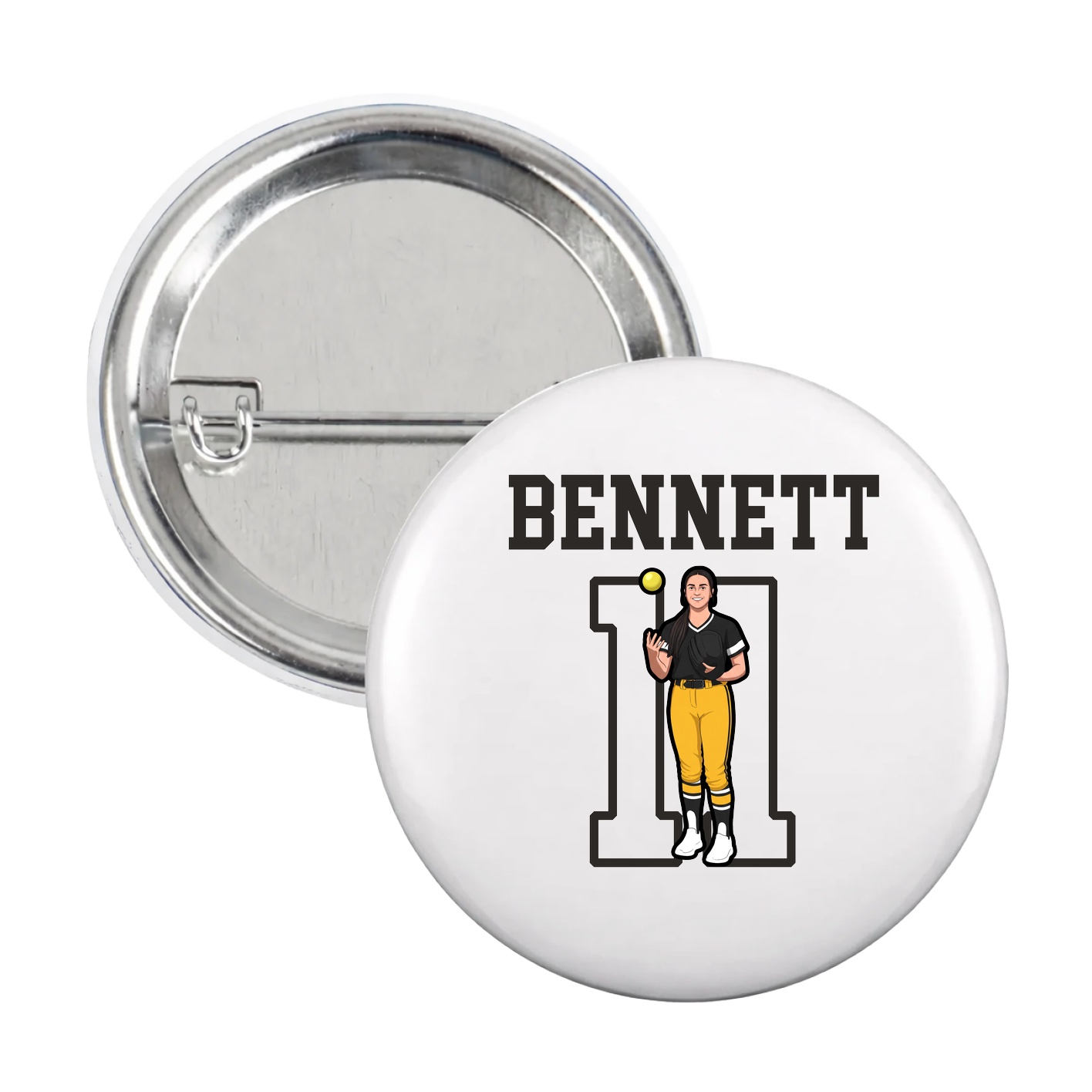 Game Day Button — Shirsey in White