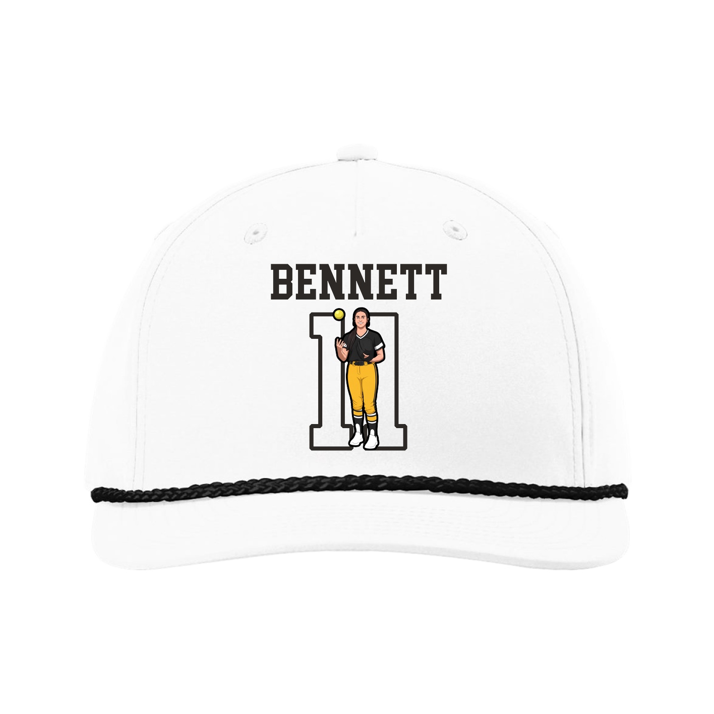 Five-Panel Classic Rope Cap — Shirsey in White
