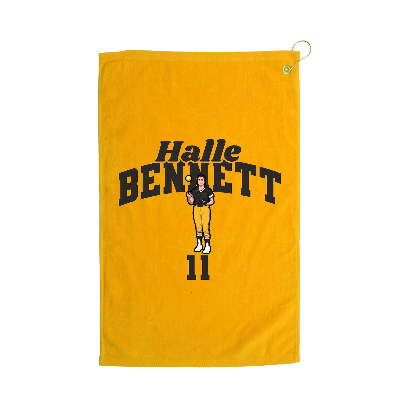 Golf Towel — Signature Arch in Gold