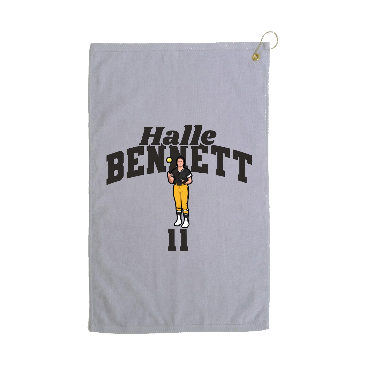 Golf Towel — Signature Arch in Grey