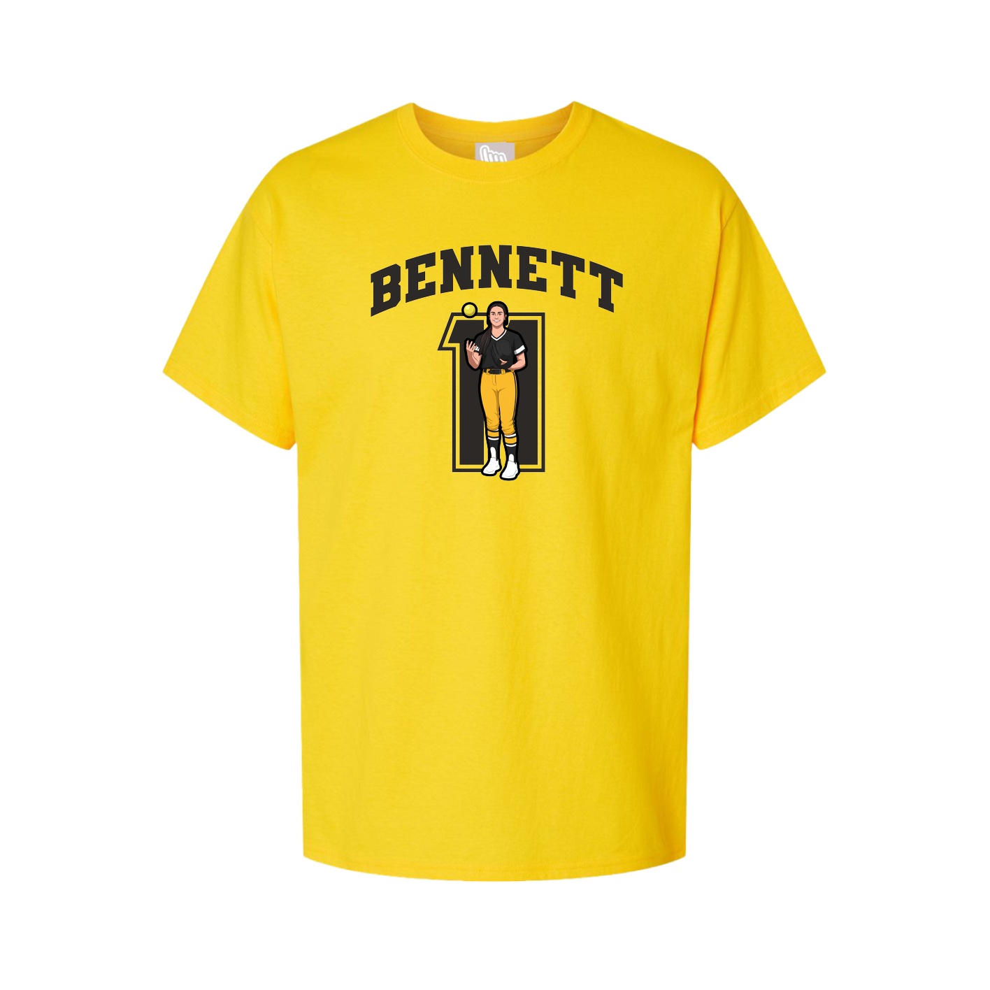 Youth Tee — Number in Gold