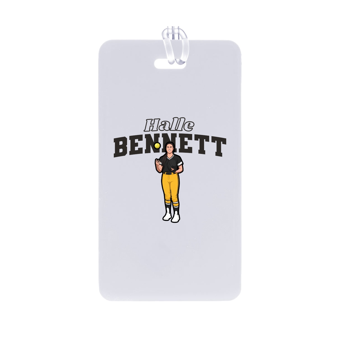 Bag Tag — Name Arch in Classic