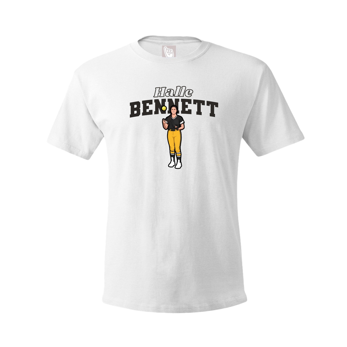 Tee — Name Arch in White