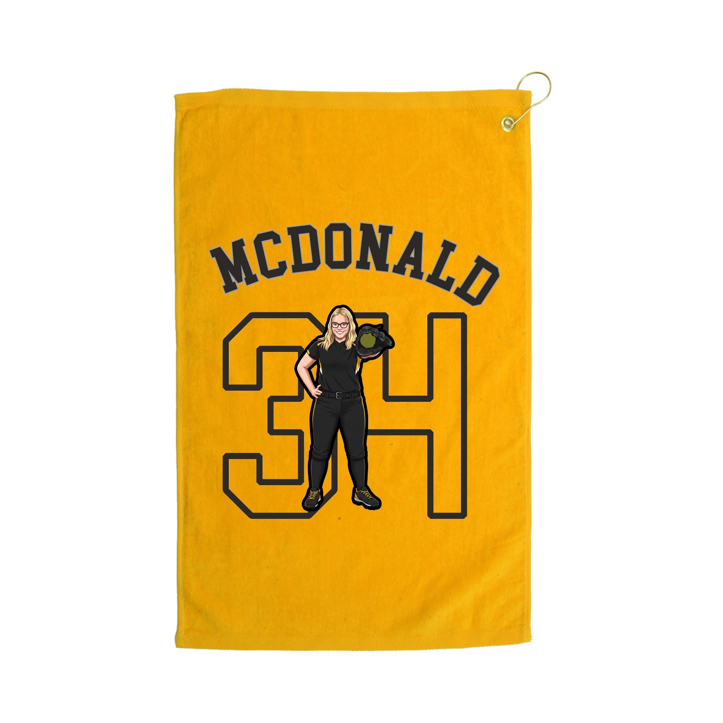 Golf Towel — Shirsey Arch in Gold