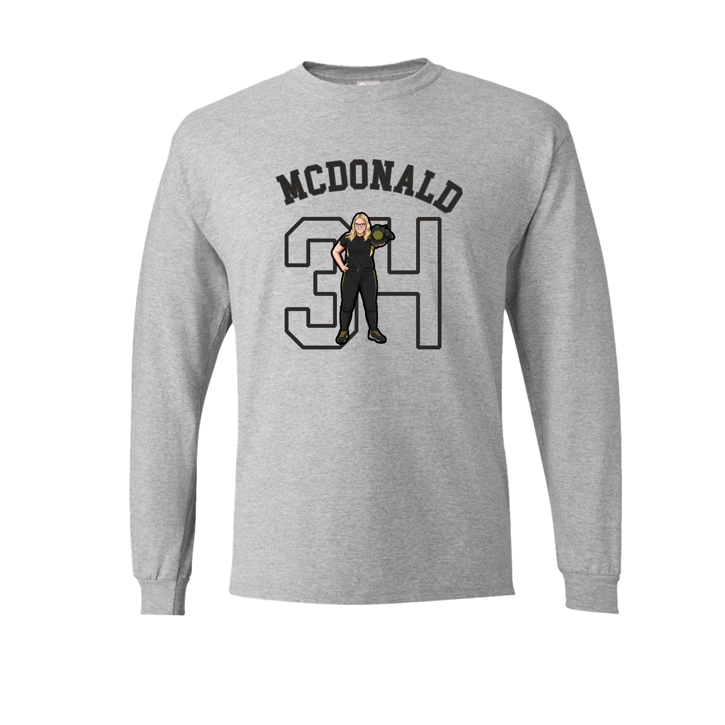 Long Sleeve Tee — Shirsey Arch in Grey