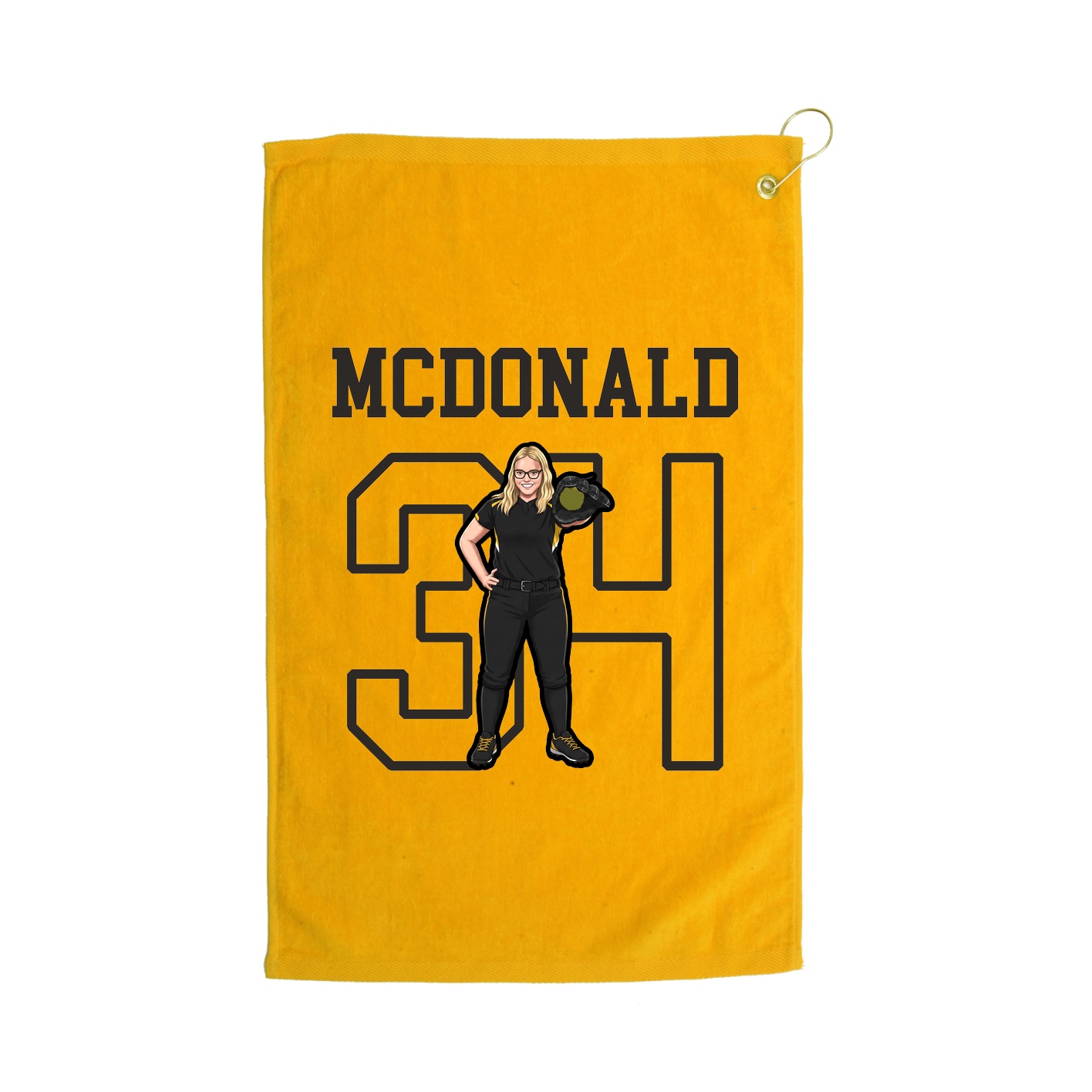 Golf Towel — Shirsey in Gold