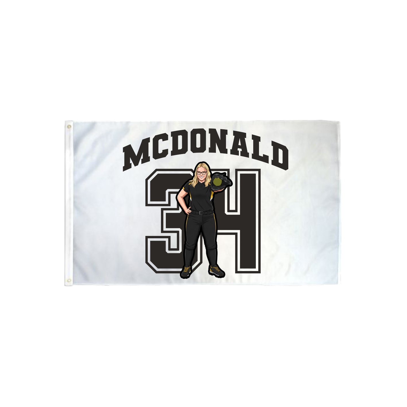 3x5 Flag — Number in Classic