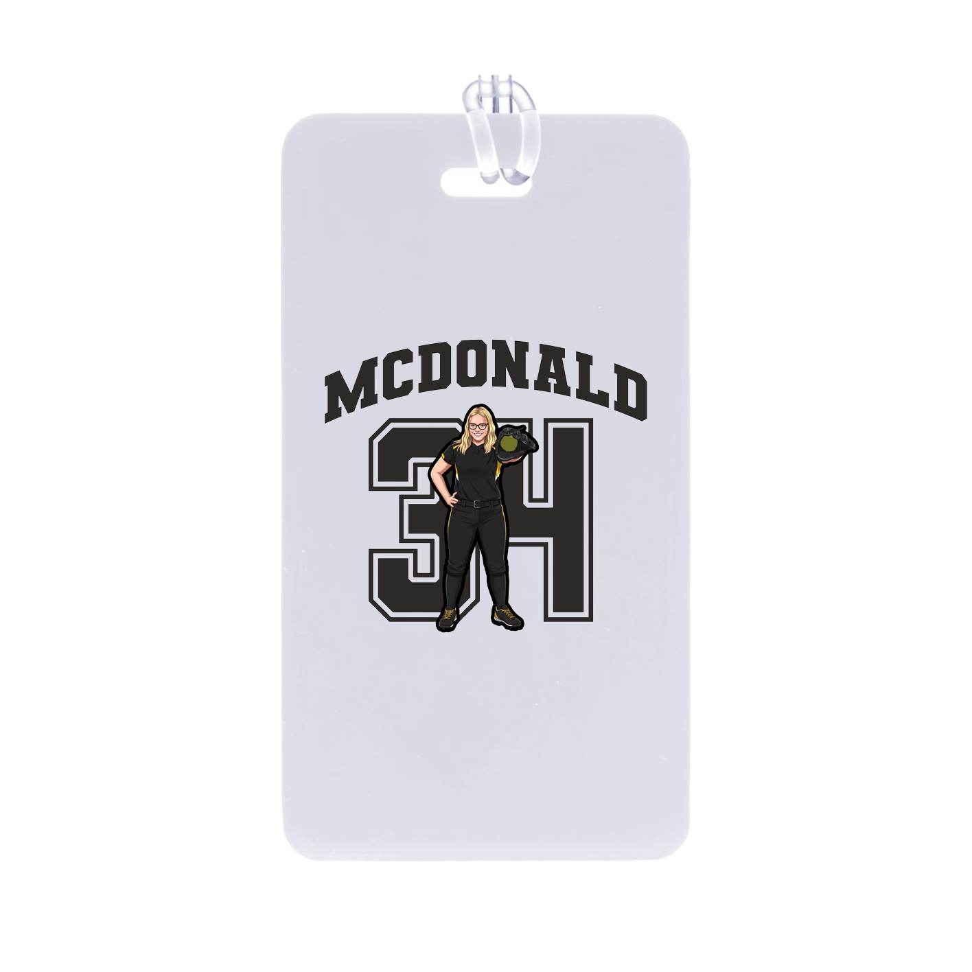 Bag Tag — Number in Classic