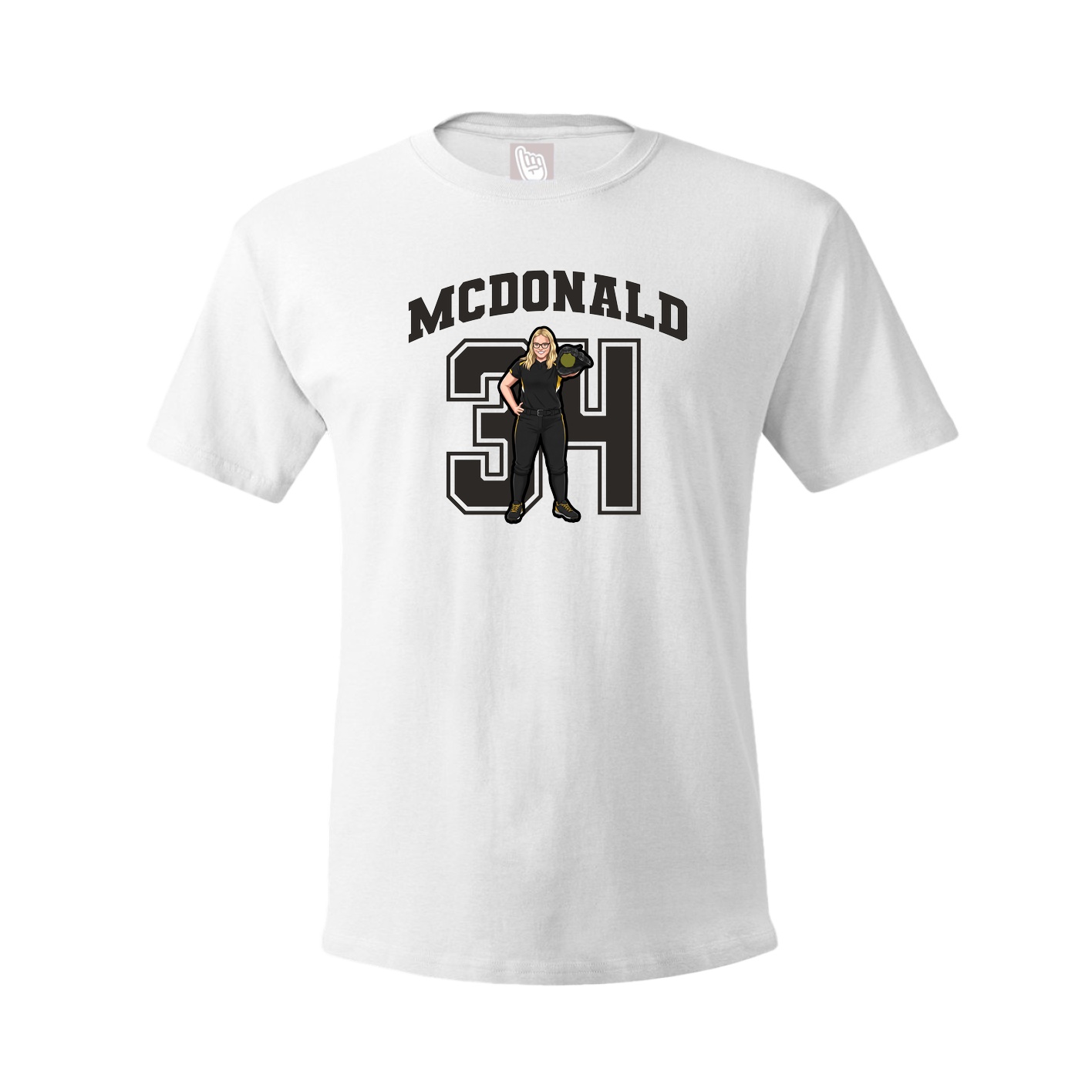 Tee — Number in White