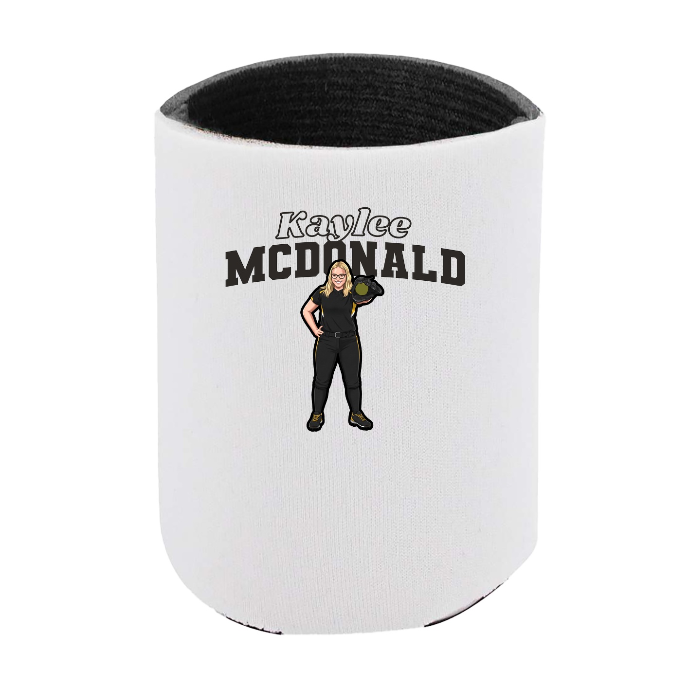 Can Holder — Name Arch in White