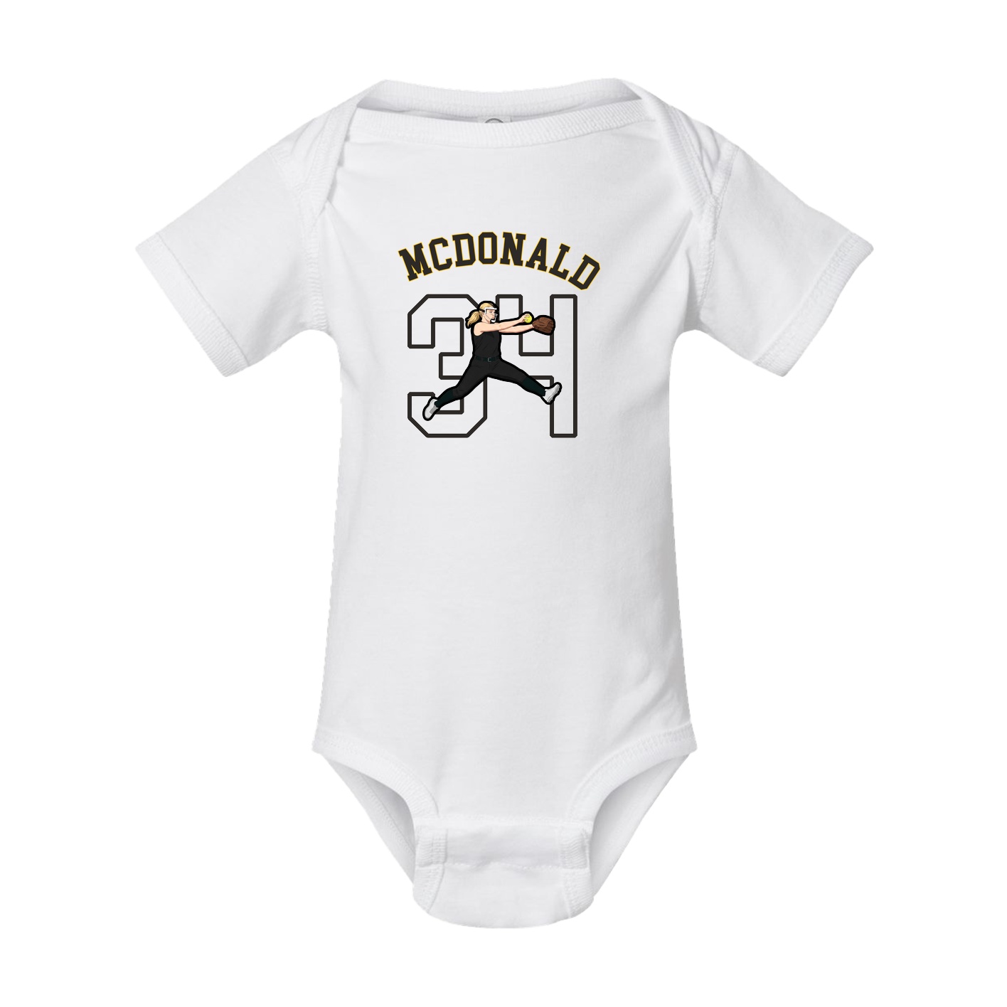 Baby Onesie — Shirsey Arch in White