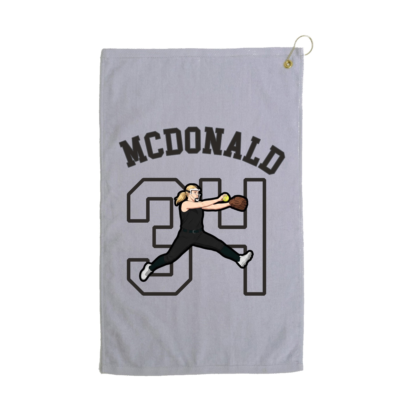 Golf Towel — Shirsey Arch in Grey