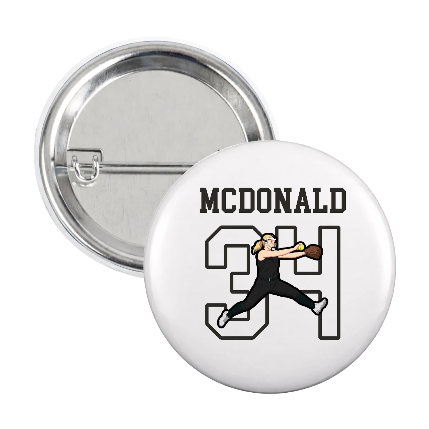 Game Day Button — Shirsey in White