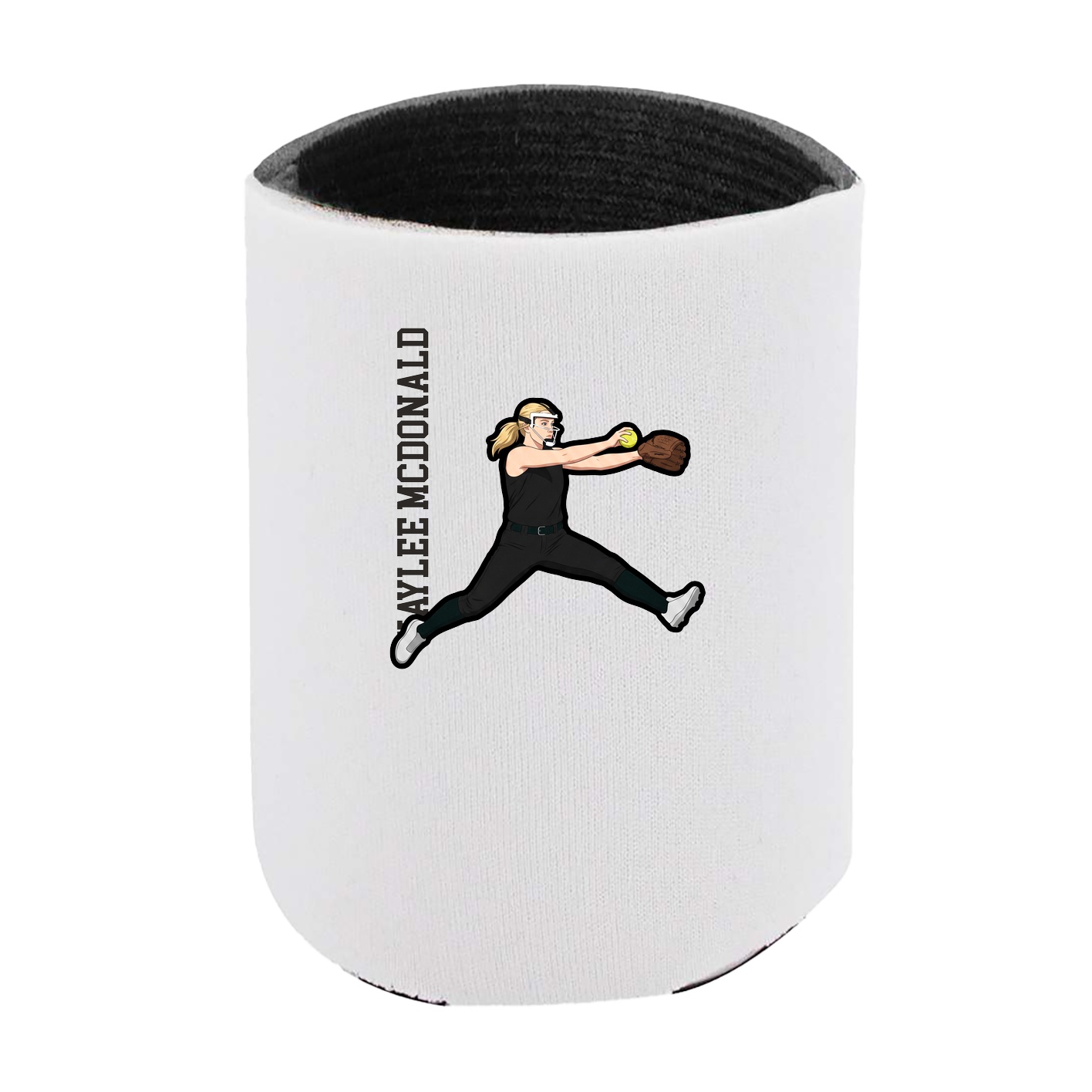 Can Holder — Name Vertical in White