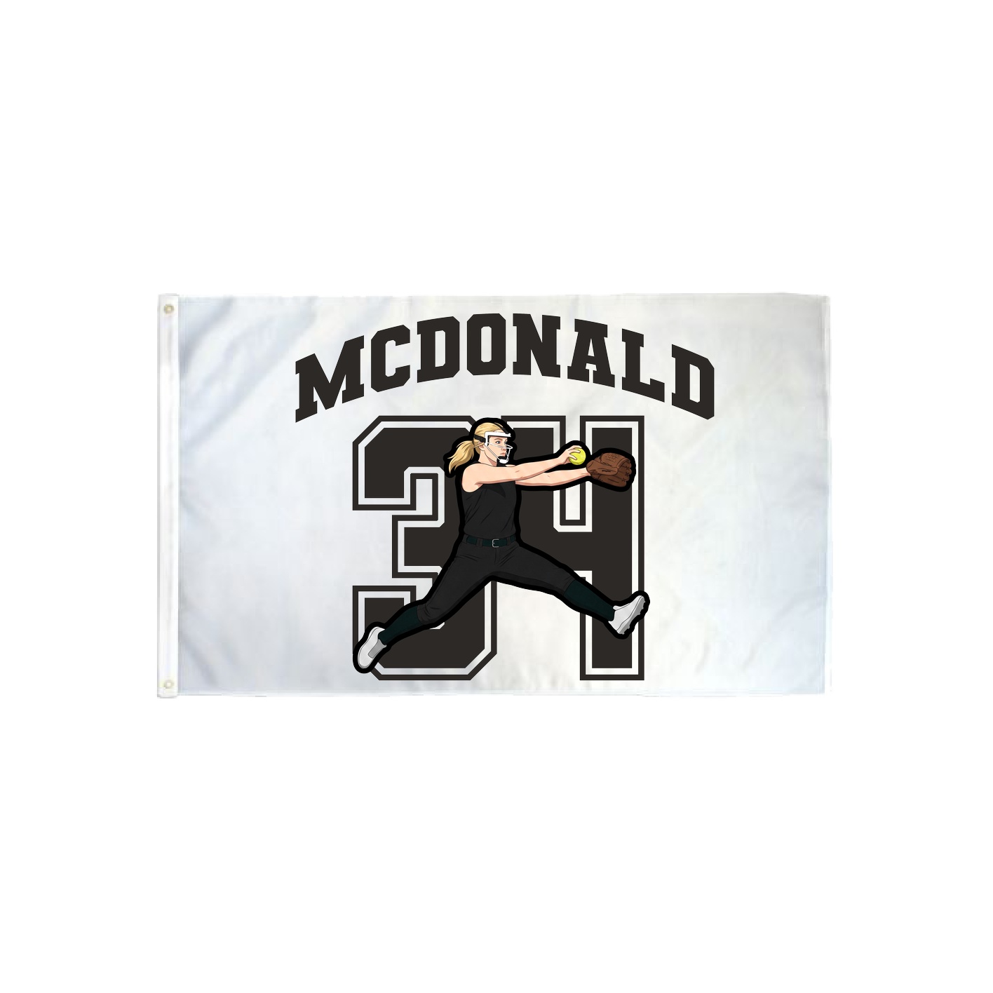 3x5 Flag — Number in Classic