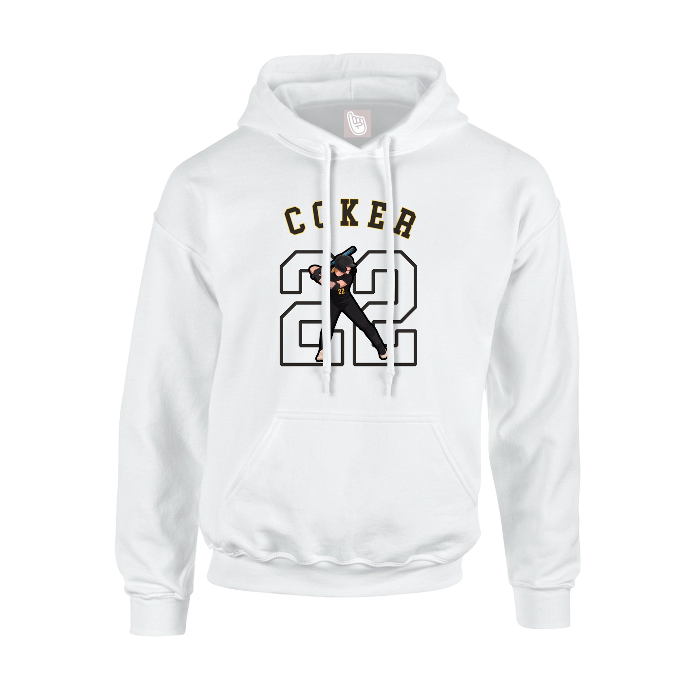 Hoodie — Shirsey Arch in White