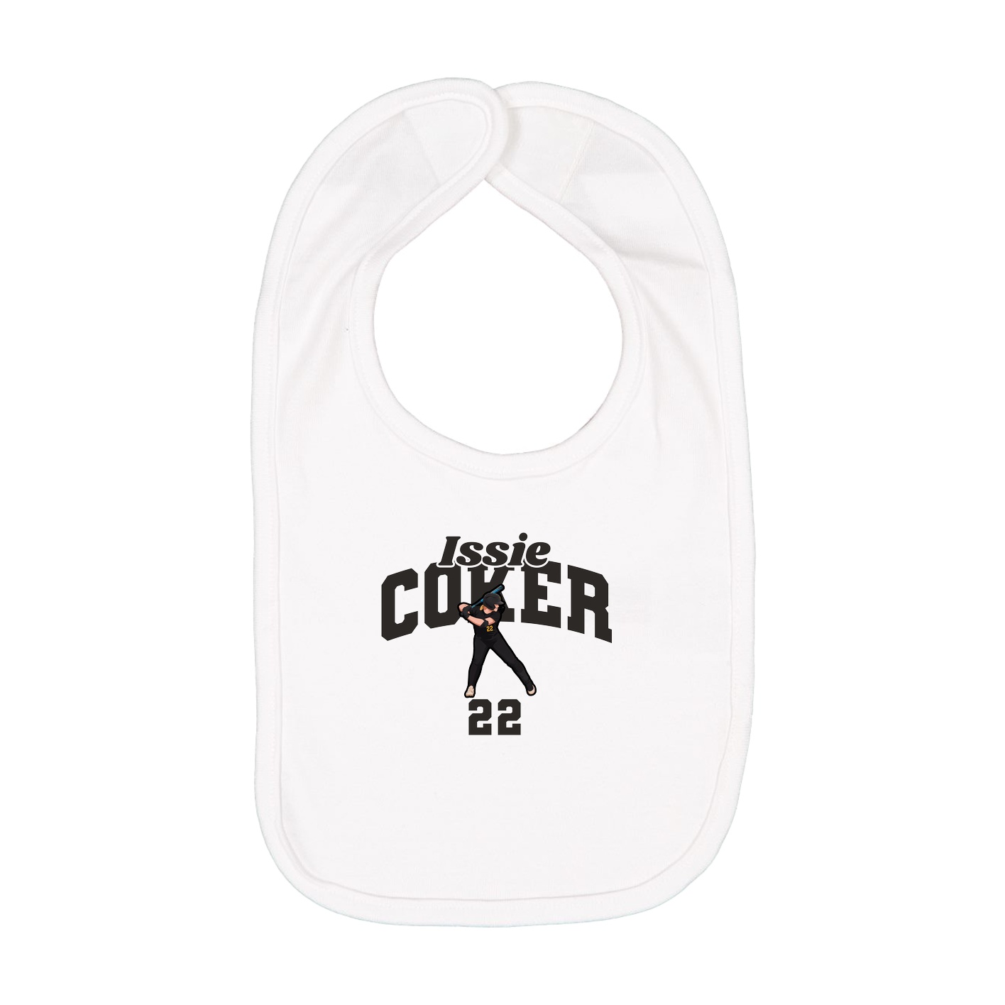 Infant Bib — Signature Arch in White