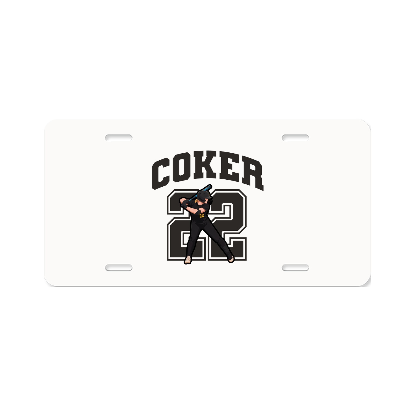 License Plate — Number in Classic