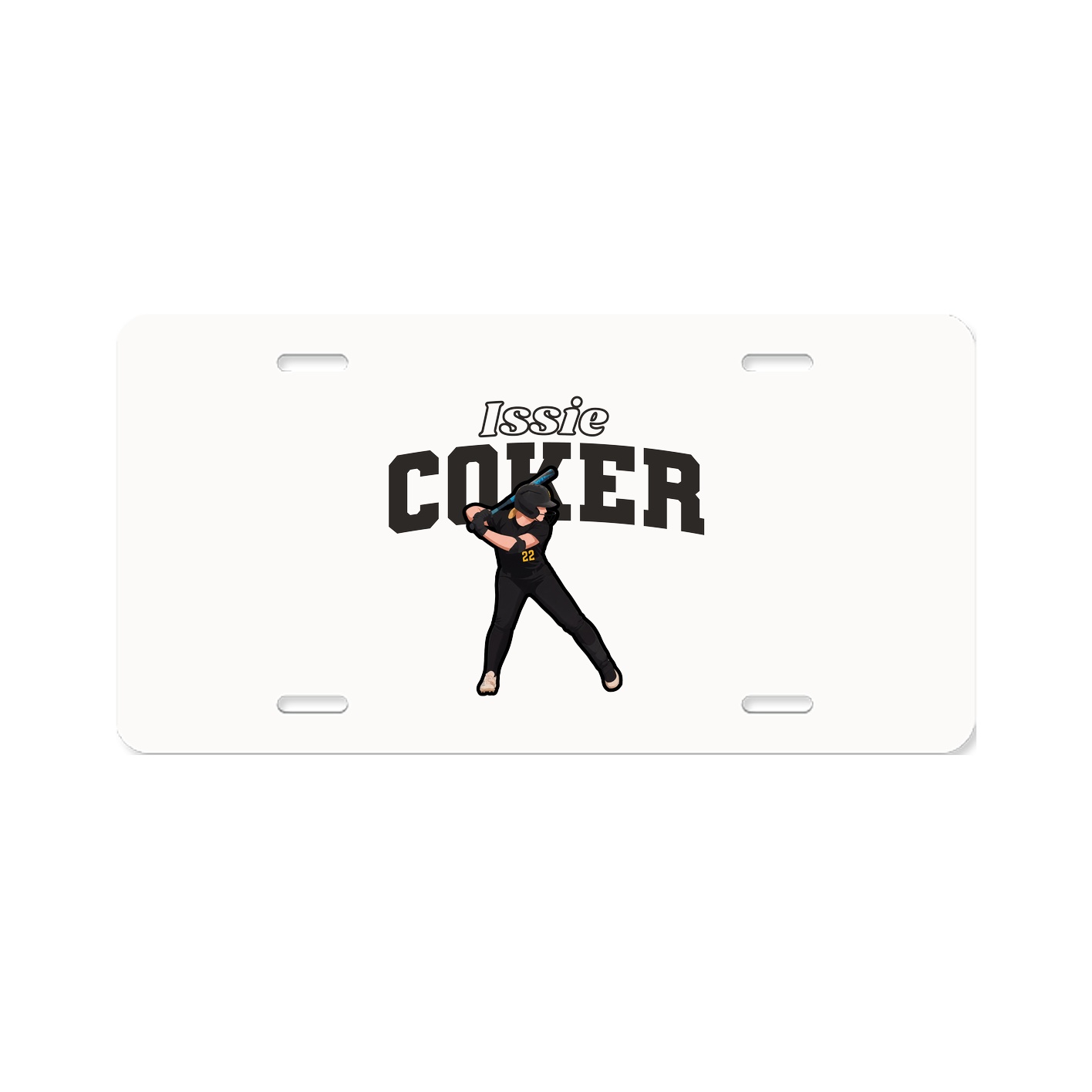 License Plate — Name Arch in Classic