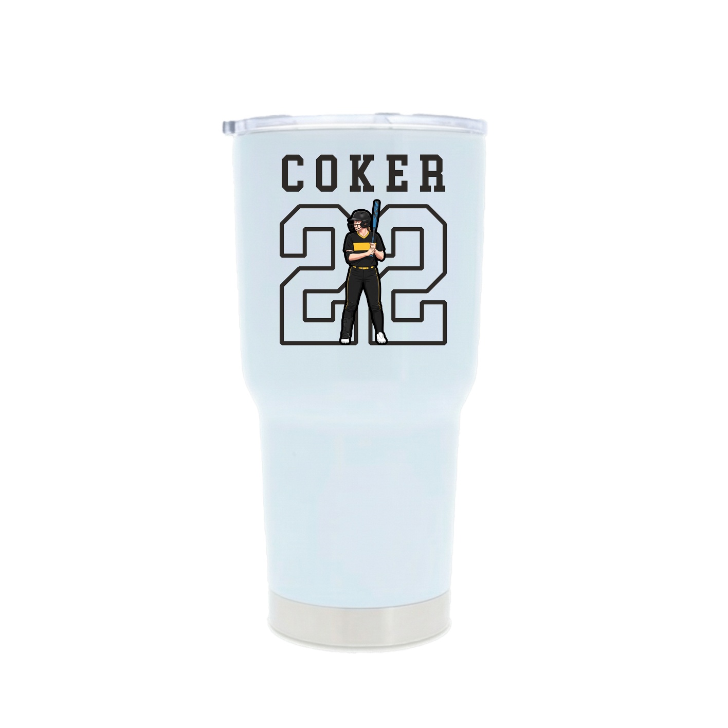 30oz Stainless Steel Tumbler — Shirsey in White