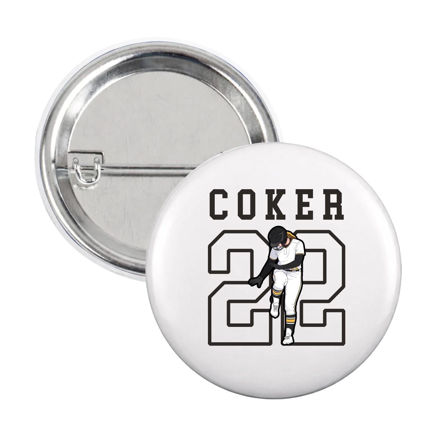 Game Day Button — Shirsey in White