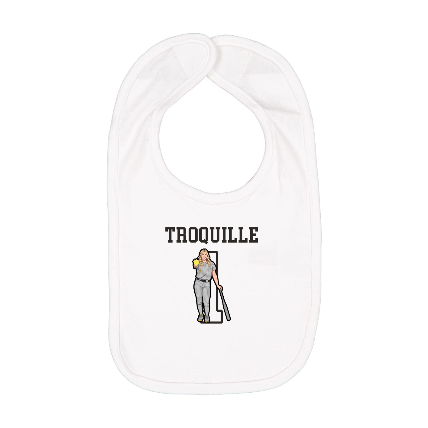 Infant Bib — Shirsey in White