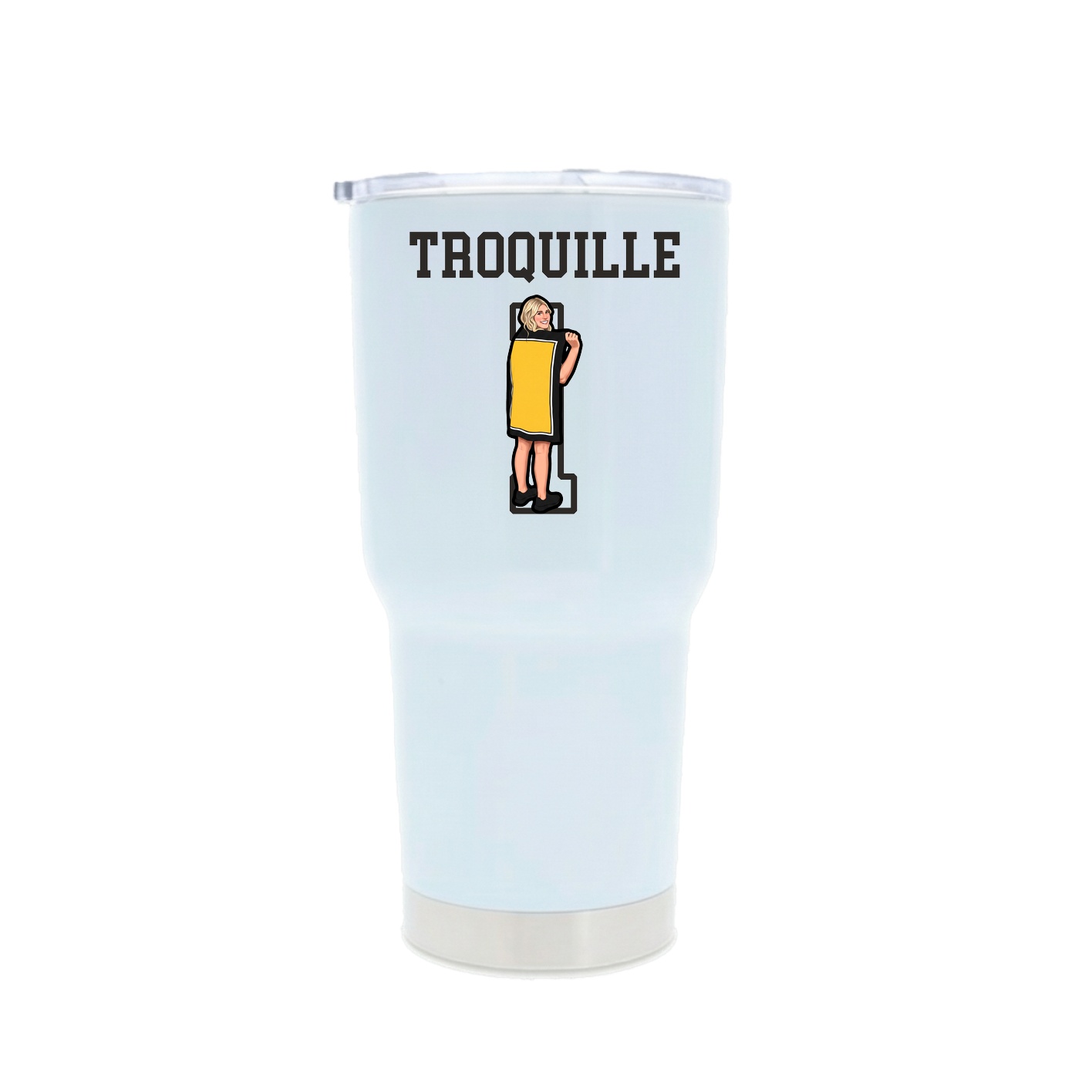 30oz Stainless Steel Tumbler — Shirsey in White