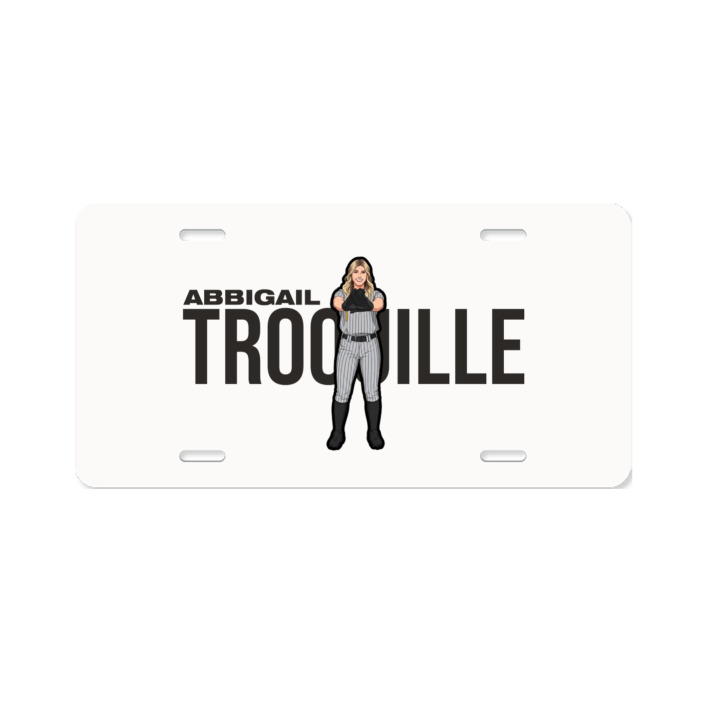 License Plate — Player Name in Classic