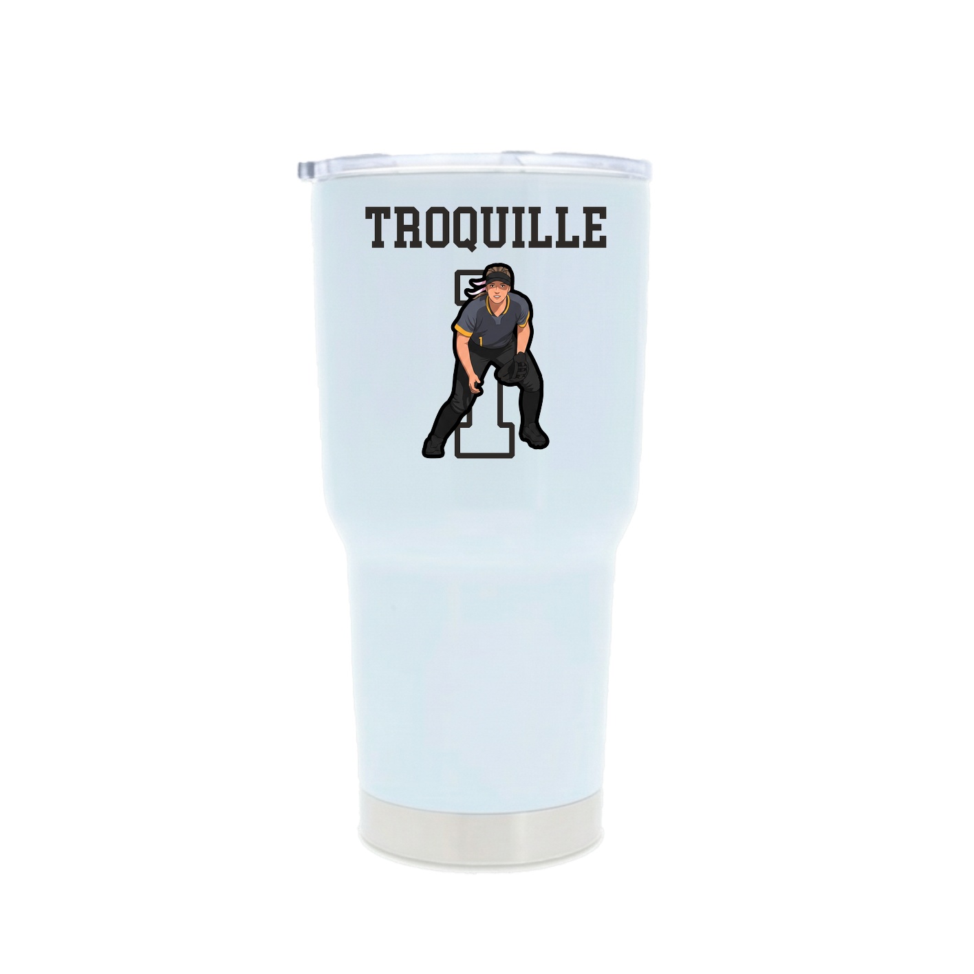30oz Stainless Steel Tumbler — Shirsey in White