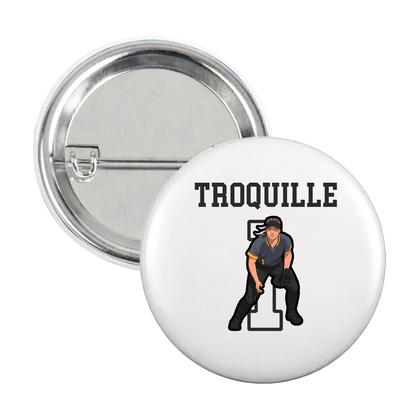 Game Day Button — Shirsey in White
