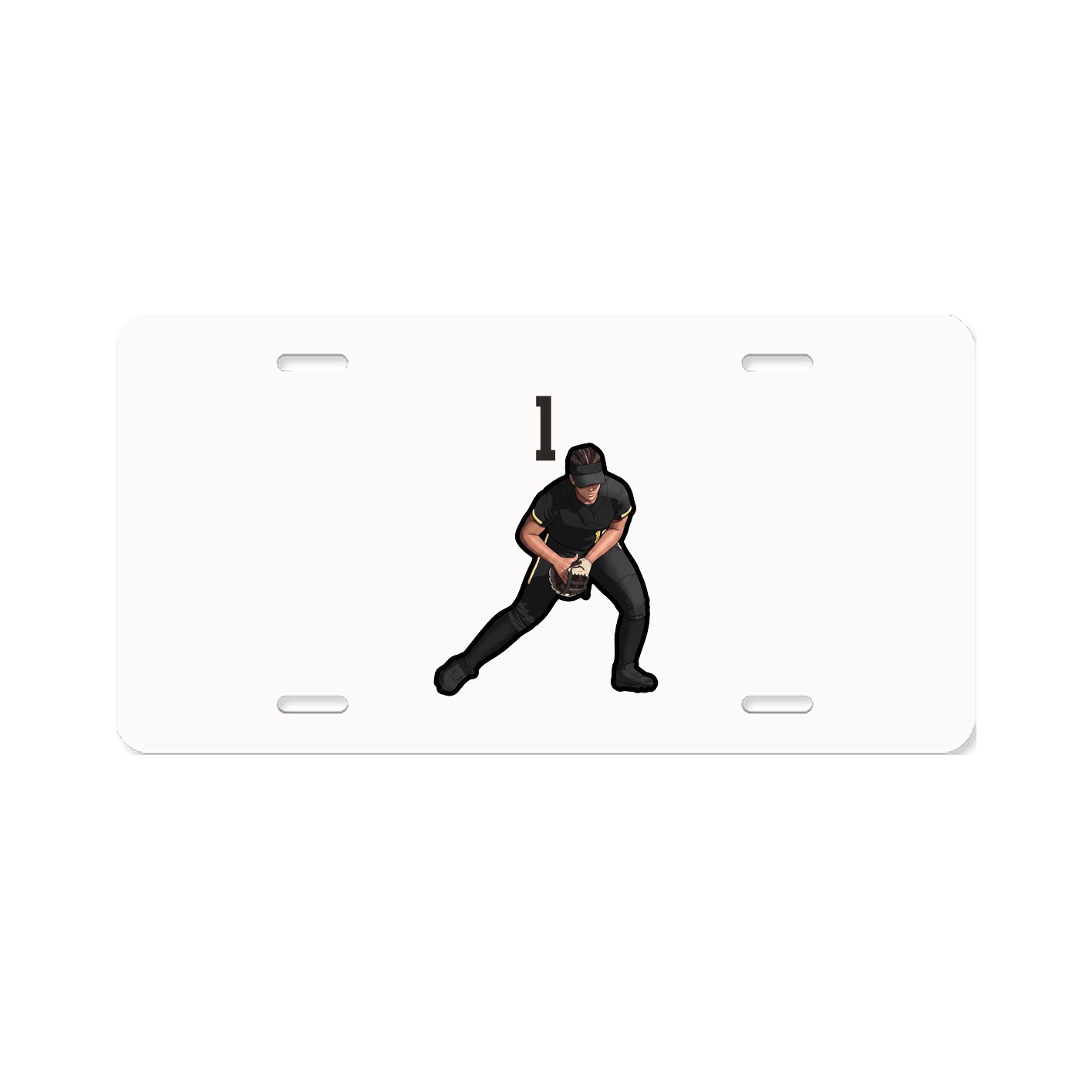 License Plate — Number Top in Classic